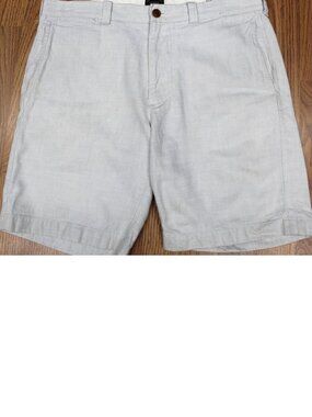 J.CREW REGULAR FIT STANTON SHORTS BAIRD MCNUTT LINEN/COTTON Sz 32